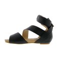 thumbnail image 2 of Bellini Nambi Women Adjustable Buckle Sandal In Black Smooth, 2 of 5