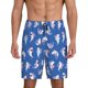 thumbnail image 1 of Balery Cute Shark Pantalones cortos de pijama de punto de algodón para hombre con cinturilla y bolsillos-4X-Large, 1 of 6