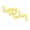 Gold, variant on Air-Filled Lowercase Letter happy bday Backdrop Balloon Banner