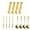 Gold Deals, variant on karymi Stainless Steel Cheese Knife and Spreader 10 PCS Set with Knife Ice Tongs Coffee Spoon and Sugar Tongs Summer Today's