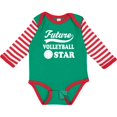 thumbnail image 3 of Inktastic Future Volleyball Star Childs Sports Boys or Girls Long Sleeve Baby Bodysuit, 3 of 5