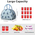 thumbnail image 4 of Insulated Lunch Bag Women, Reusable Vintage Turtles Tote Lunch Box, Leakproof Cooler Lunch Bags for Work Office Travel Picnic, 4 of 4