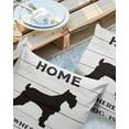 thumbnail image 2 of Pack of 2 Outdoor Pillow Covers, Schnauzer Animal on the Board Waterproof Square Throw Pillowcase Cushion Decorative Pillow Covers for Couch Patio Tent, 18x18 in, 2 of 6