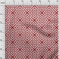 thumbnail image 3 of oneOone Cotton Poplin Red Fabric Geometric Fabric For Sewing Printed Craft Fabric By The Yard 56 Inch Wide, 3 of 4
