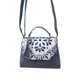 thumbnail image 2 of Mini bolsa de hombro genérica de mujer azul de piel vegana, 2 of 3
