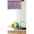 thumbnail image 3 of Ambesonne Snakeskin Print Window Valance, Wild Reptilian Art, 54" X 18", Magenta Azure Blue, 3 of 3