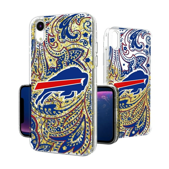 Buffalo Bills iPhone Paisley Design Glitter Case