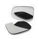 thumbnail image 4 of Para Jaguar Vanden Plas XF XJ XJ8 XK XE I-PACE 2 x Cristal de espejo retrovisor C2Z31946, 4 of 4