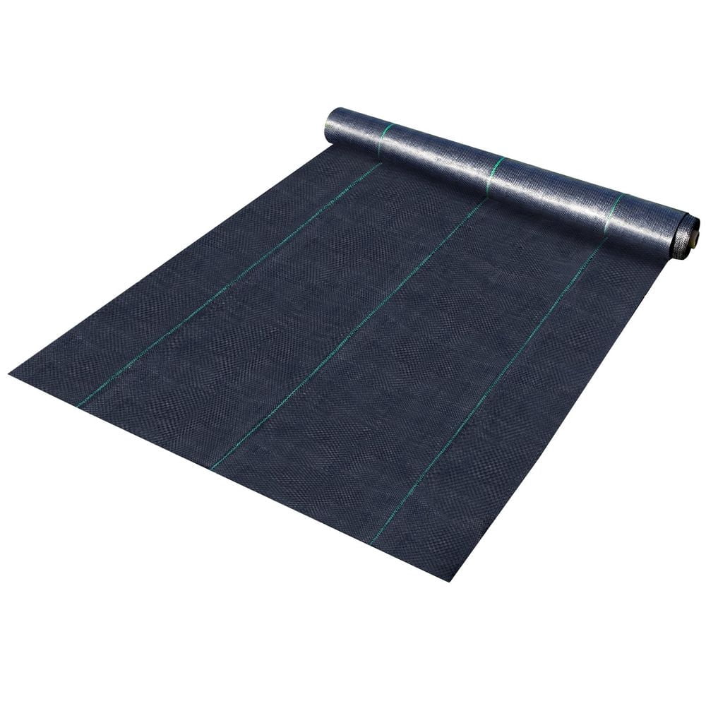 Weed Barrier Landscape Fabric 6x250 FT, 4.1oz Woven Ground Cover, Heavy Duty PP Weed Control Fabric for Garden, Lawn, Driveway – Black, Durable & Easy Install