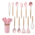 thumbnail image 5 of AAOMASSR Silicone Kitchenware Cooking Utensils Set Non-stick Cookware Spatula Shovel Egg Beaters Wooden Handle, 5 of 5
