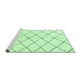thumbnail image 2 of Ahgly Company Machine Washable Indoor Round Solid Emerald Green Modern Area Rugs, 5' Round, 2 of 4