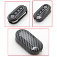 thumbnail image 3 of Sidaley Funda de carbono para mando a distancia, funda portátil plegable de 3 botones para mando a distancia, funda protectora a prueba de Automoción decorativa y accesorios Negro, 3 of 6