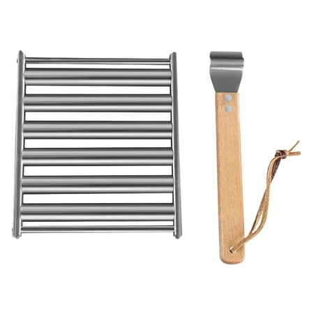 

GFHhgdj Barbecue Grill Essential for Outdoor Barbecue Deals of the Day Clearance Prime Sale Kitchen Home Decor Items under 5 Hot Dog Roller Sausage Roller Rack Stainless Steel Barbecue Hot D