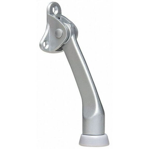 Lever Door Holder, Cast Zinc, Sliver, 1-55/64"H x 1-39/64"W
