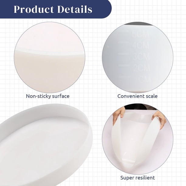 Moule Résine Silicone 19.7 Cm Pour Plateau époxy, Effet Rivière