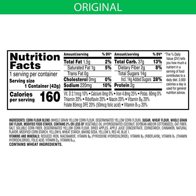 Kellogg's Apple Jacks Breakfast Cereal Cups, Kids Cereal, Family Breakfast, Original, 1.5oz Cup (Pack of 6)