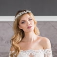 thumbnail image 2 of CRILSTYLEO Bridal Tiaras For Wedding Rhinestone Crown Silver Women 1Set 6.3X5.3X0.8In, 2 of 8