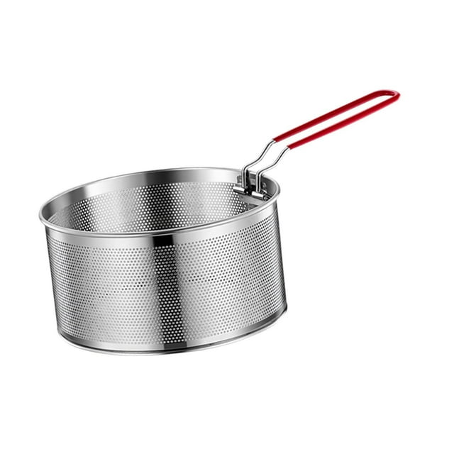 Guardoinrt Stainless Steel Fry Basket Deep Frying Wing Chicken Serving 20cm Fries for French 20cm