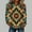 A1396 Multicolor, variant on Southwestern Graphic Sweatshirt for Women Vintage Aztec Pattern Crewneck Long Sleeve Loose Fit Casual Pullover Top for Daily Wear Autumn Winter Fashion Clothes