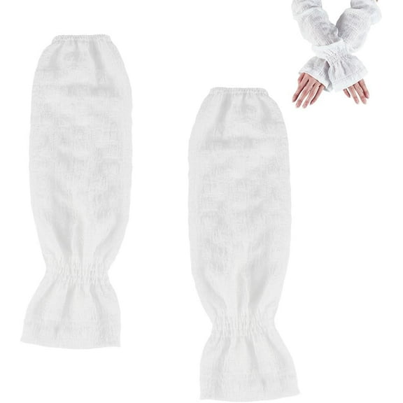 Polyester Stretch Oversleeves False Puff Sleeves White 460x150x7mm