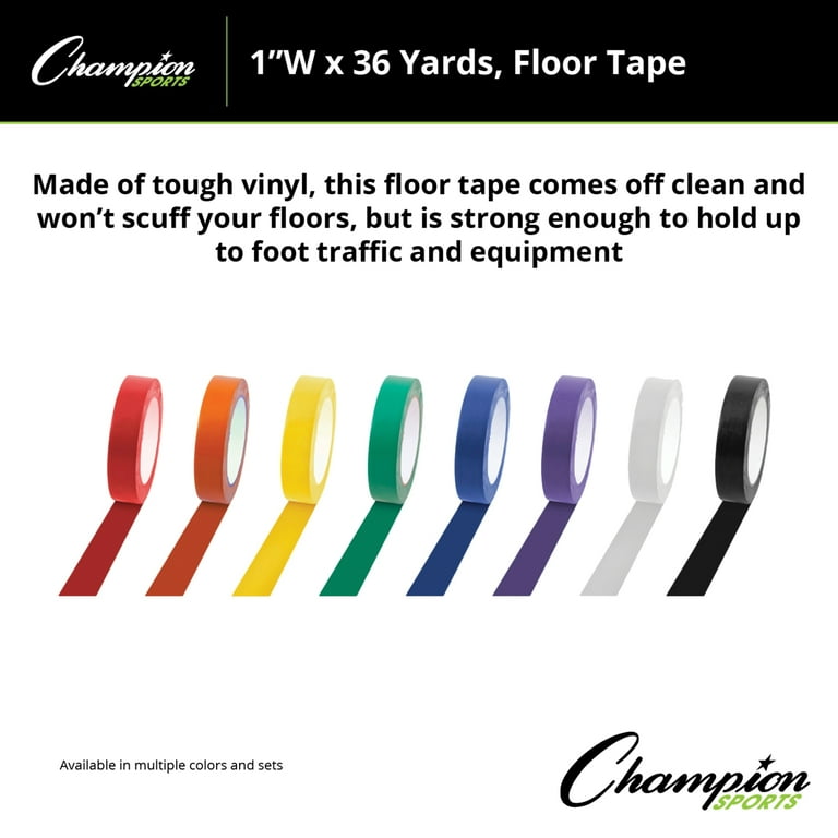 Champion Sports 1x36yd Floor Tape White