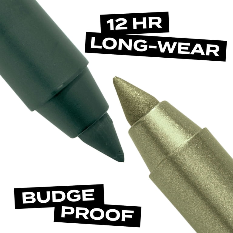Hard Candy Party Lines 2-In-1 Eyeliner Duo, Forest Green & Olive photo 4