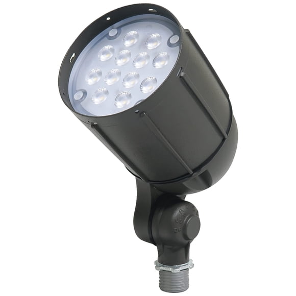 12-Watt Outdoor LED Flood Light, Weatherproof, Bronze. for use in Flagpole, Flood, Backyards, Playgrounds, and Landscape Lighting