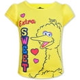 thumbnail image 4 of Sesame & Friends Elmo, Cookie Monster and Big Bird Girls 4 Pack Character Short Sleeve Tees, Infant, 4 of 9