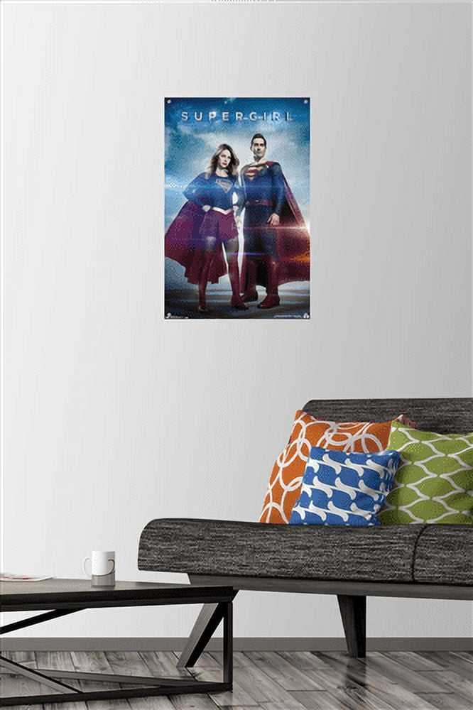 DC Comics TV - Supergirl - Cousins Wall Poster with Push Pins, 14.725" x 22.375"