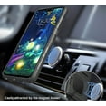 thumbnail image 6 of Case/Mount/Clip for LG V50, Nakedcellphone Black Ring Grip Case Rugged Cover + Belt Hip Holster Stand + Magnetic Car Holder for LG V50 ThinQ, 6 of 10