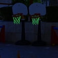 thumbnail image 4 of 6 Pcs Nightlight Basketball Hoop Net Sun Powered Luminous Sports Basketball Net Outdoor For Kids 12, 4 of 5