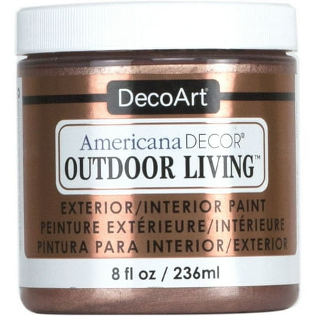 UPC: 0766218091482 | DecoArt Americana Decor Outdoor Living Paint 8oz. Rose Gold