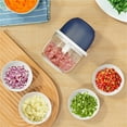 thumbnail image 6 of Mini Food Processor with 250ml Cup - Food-Grade , Powerful Motor, for Mincing Garlic Onions Kitchen Use, 6 of 8