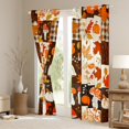 thumbnail image 3 of jejeloiu Autumn Harvest Pumpkin Blackout Curtains,Hello Fall Curtains Pack of 2 (38x45 Each),Rustic Flower Mushroom Maple Window Curtains For Men Women,Microfiber Bedroom Decor, 3 of 6