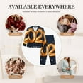 thumbnail image 7 of Kdxio 2025 Happy New Year 6 Women's Pajama Sets Long Sleeve Button Down Sleepwear Nightwear Soft Pjs Lounge Sets-Medium, 7 of 7
