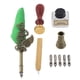 thumbnail image 1 of Juego de pluma de pluma Retro, elegante, diseño exquisito, punta de acero inoxidable, Kit de pluma de caligrafía resistente al desgaste, pluma verde, 1 of 5