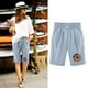 thumbnail image 3 of Pantalones Cortos Casuales para Mujer Día de la Independencia Impreso Elástico de la Cintura, Pantalones Cortos de Verano para Mujeres, 3 of 4