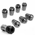 thumbnail image 1 of Yeacher 7PCS ER11 1-7mm Spring Collets Set with 5mm Motor Shaft Holder Extension Rod for Engraving Milling Drilling, 1 of 5