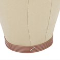thumbnail image 3 of 24 Inch Wig Head Stand Simulation Canvas Block Head with Mounting Hole for Wigs Display Styling, 3 of 5