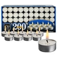 thumbnail image 1 of Candelas Tealight Candles OHR, paquete de 200, color blanco sin perfume, 1 of 6
