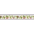 thumbnail image 5 of Trimz Floral and Berry Wallpaper Border - Ivy Leaf and Fruits Design - Red, White, Blue, Green - 15' L x 6" W, 5 of 8