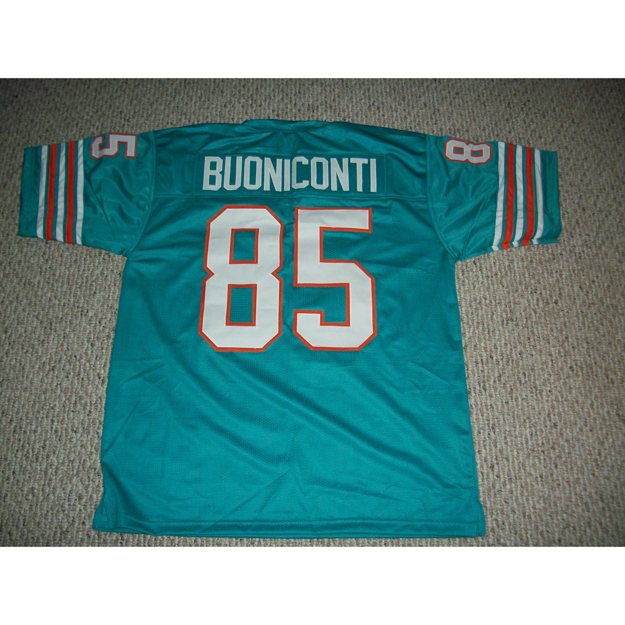 Jerseyrama Unsigned Nick Buoniconti Jersey #85 Miami Custom Stitched Current Teal Football No Brands/Logos Sizes S-3XLs, Women's, Size: 2XL, Blue