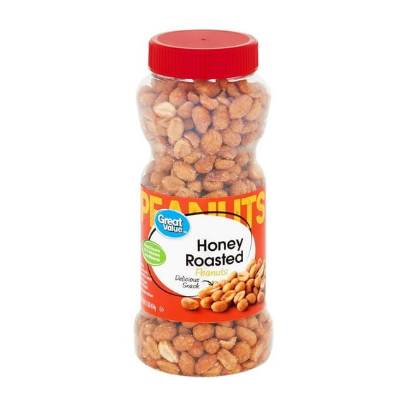Cacahuates Great Value tostados con miel 454 g