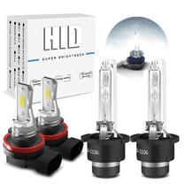 For Infiniti JX35 2013 D2S H11 HID Headlight Low Beam LED Fog Light Bulbs Kit 4pcs