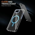 thumbnail image 2 of Hotpom Phone Case for iPhone 16E/ iPhone SE4 Translucent Magnetic Phone Case for Women Men, Military Grade Protection Slim Phone Anti Yellowing Cases, Cover Blue, 2 of 7