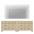 thumbnail image 4 of Farmhouse TV Stand For Tvs, 2-In-1 TV Stands With 12 Drawers, Entertainment Center TV Console With Large Storage For Living Room Bedroom, 4 of 6
