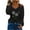 White, variant on Odeerbi Shirts for Women 2025 Fashion V-Neck Long Sleeve T-Shirt Autumn Hot Drill Cold Shoulder Loose Blouse Tops Black