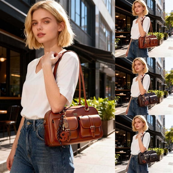 ibiyuan Women Crossbody Bags Zip Closure Multi Pocket Top Handle Satchel Shoulder Bag for Women, Durable Spacious Crossbody Handbag for Day To Evening Use Anniversary Gifts