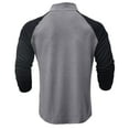 thumbnail image 2 of SWSMCLT Men's Long Sleeve Sweatshirt Half Zip Cotton Blend Sweat Shirt Top Fall High Neck Soft Fashion Casual Light Grey X-Large, 2 of 4