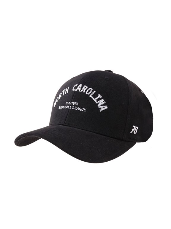Cotton Unisex Baseball Cap Casual Dad Ball Hat Adjustable Strapback CR11499 (Black)